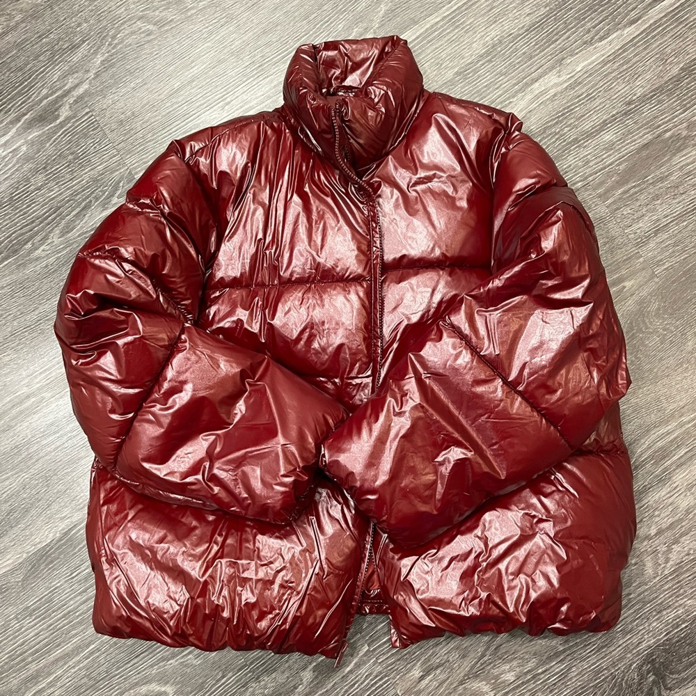 WOMENS RED PUFFER JACKET